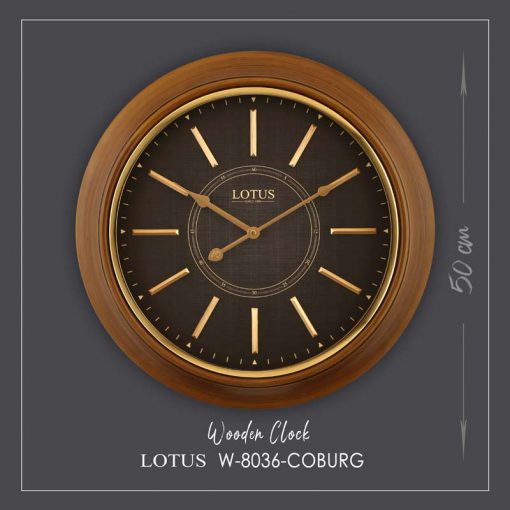ساعت دیواری لوتوس کد W-8036