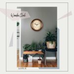 ساعت دیواری لوتوس کد W-2031