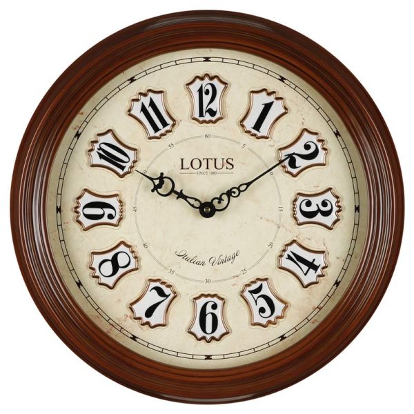 ساعت دیواری لوتوس کد W-7033