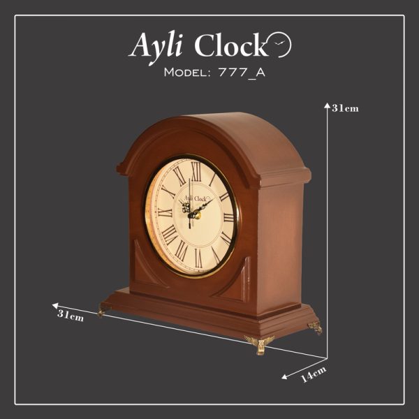 ساعت رومیزی چوبی آیلی مدل 777A